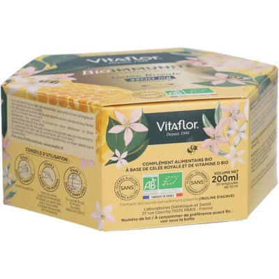 Gelée Royale Bio Vitaflor 2500mg + Vitamine D - Complément alimentaire - Publicité Gelée Royale Bio Vitaflor 2500mg + Vitamine D - Complément alimentaire - Publicité