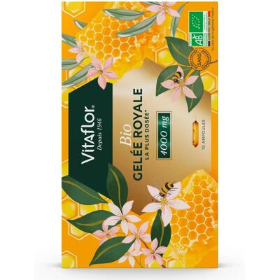 Gelée Royale Bio Vitaflor 4000mg Ampoules - Complément Alimentaire - Publicité Gelée Royale Bio Vitaflor 4000mg Ampoules - Complément Alimentaire - Publicité