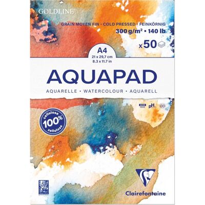 Papier aquarelle Clairefontaine - 3 blocs - A4 - 975721C - Fournitures d'art Papier aquarelle Clairefontaine - 3 blocs - A4 - 975721C - Fournitures d'art