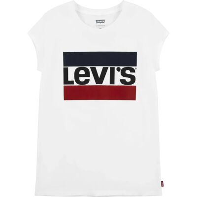 Levi's Sportswea/16 Jaar Wit Kinder T-Shirt Levi's Sportswea/16 Jaar Wit Kinder T-Shirt