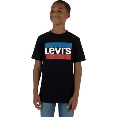 Levi's Ragazzi Maglietta Logo a Maniche Corte Nera Levi's Ragazzi Maglietta Logo a Maniche Corte Nera
