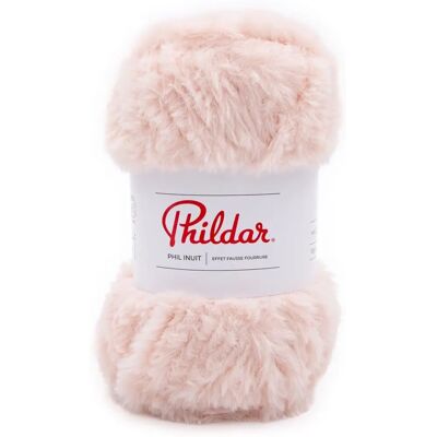 Phildar - Inuit - Rose poudré - Fausse fourrure - Fil - Publicité Phildar - Inuit - Rose poudré - Fausse fourrure - Fil - Publicité