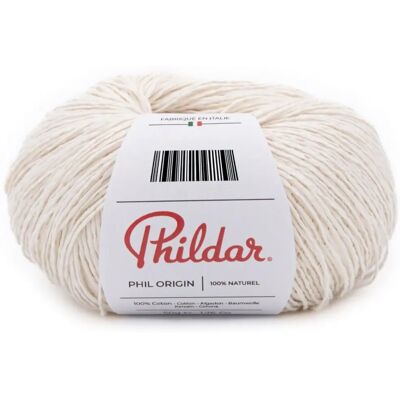 Phildar Origin - écru - 50 g coton - Yarn - Publicité Phildar Origin - écru - 50 g coton - Yarn - Publicité