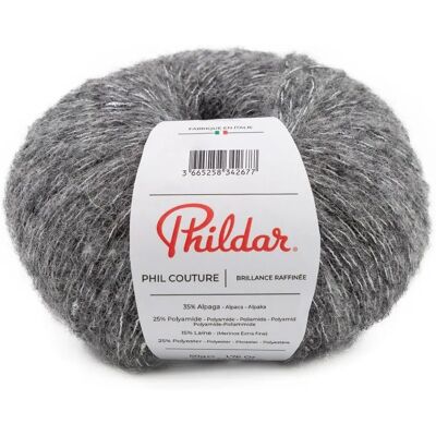Phildar - Couture - Gris chiné foncé - 50 g - Yarn - Publicité Phildar - Couture - Gris chiné foncé - 50 g - Yarn - Publicité
