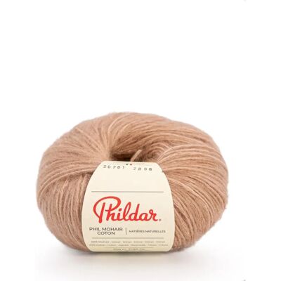 Phildar - Phil Mohair Coton - Camel - Fil - Publicité Phildar - Phil Mohair Coton - Camel - Fil - Publicité