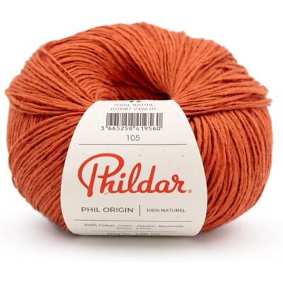 Phildar - Phil Origin - Terre battue - 100% coton - Yarn - Publicité Phildar - Phil Origin - Terre battue - 100% coton - Yarn - Publicité