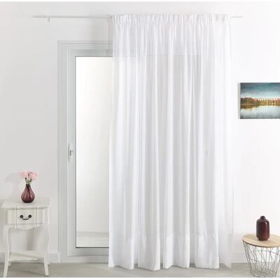 HOME MAISON Voile Blanc à Franges - Rideau - Publicité HOME MAISON Voile Blanc à Franges - Rideau - Publicité