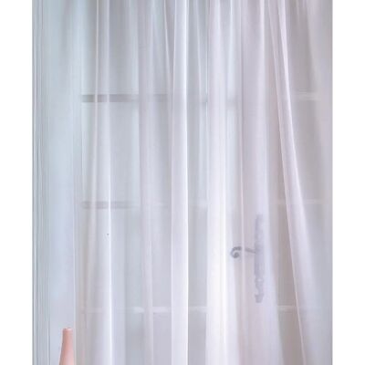 Cortina de lino transparente HOME MAISON - clásica 240x240cm Cortina de lino transparente HOME MAISON - clásica 240x240cm