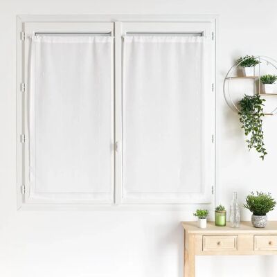 Paneles de Gaze a Rayas Blancos Home Maison - Paneles para ventanas Paneles de Gaze a Rayas Blancos Home Maison - Paneles para ventanas