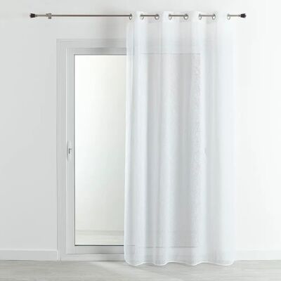 Cortina Blanca de Efecto Lino de HOME MAISON - Cortina Cortina Blanca de Efecto Lino de HOME MAISON - Cortina