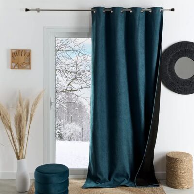 HOME MAISON Konfor Cortina Azul Pavão 140X260cm - Cortina Térmica y Acústica HOME MAISON Konfor Cortina Azul Pavão 140X260cm - Cortina Térmica y Acústica