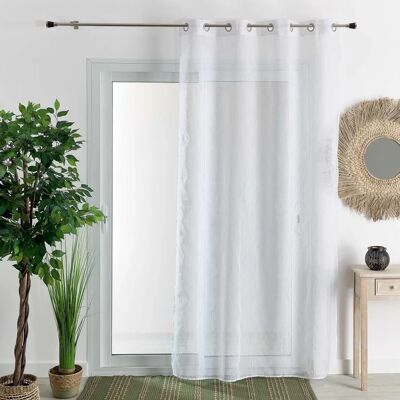Cortina Konfor Blanca con Trenzado, Babados, Térmica - Home MAISON Cortina Konfor Blanca con Trenzado, Babados, Térmica - Home MAISON