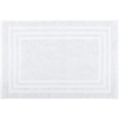 HOMEMAISON Lovely Casa - Bathroom Rug - 45x70cm - Organic Cotton - White - Laguna Model - Home Textile HOMEMAISON Lovely Casa - Bathroom Rug - 45x70cm - Organic Cotton - White - Laguna Model - Home Textile