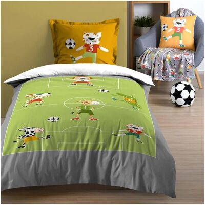 Housse de Matelas STOF Maracana - 140x200 cm - Multicolore - Publicité Housse de Matelas STOF Maracana - 140x200 cm - Multicolore - Publicité