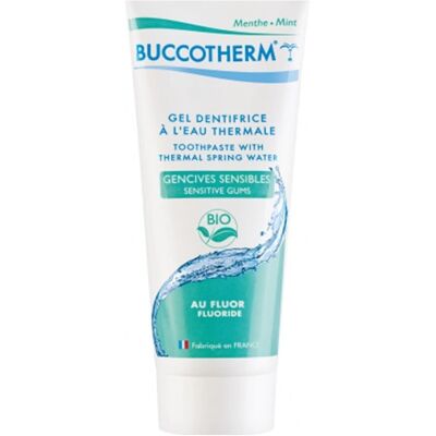 Dentifrice Eau Thermale Buccotherm pour Gencives Sensibles - 75ml - Publicité Dentifrice Eau Thermale Buccotherm pour Gencives Sensibles - 75ml - Publicité