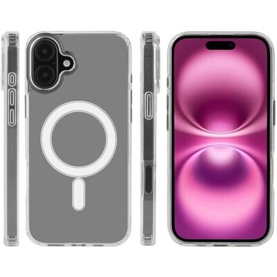 Platyne iPhone 16 Plus Wit MagSafe Smartphone Hoesje - Unisex Platyne iPhone 16 Plus Wit MagSafe Smartphone Hoesje - Unisex