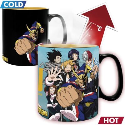 Grande Tazza Termica My Hero Academia - 460ml Ceramica Nera - Scatola Regalo Grande Tazza Termica My Hero Academia - 460ml Ceramica Nera - Scatola Regalo