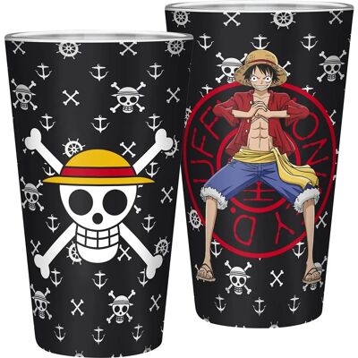 Bicchiere Luffy 400ml - Abystyle - Licenza Ufficiale One Piece Bicchiere Luffy 400ml - Abystyle - Licenza Ufficiale One Piece