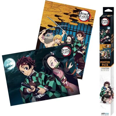 Abystyle Demon Slayer - Set aus 2 Postern 52x38 - Wandposter Abystyle Demon Slayer - Set aus 2 Postern 52x38 - Wandposter