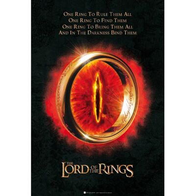 Abystyle Herr der Ringe Der Eine Ring Poster - 91,5x61cm Abystyle Herr der Ringe Der Eine Ring Poster - 91,5x61cm