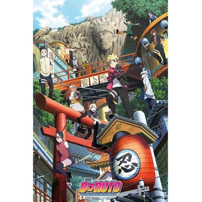 Boruto Konoha Poster - 91,5x61cm Boruto Konoha Poster - 91,5x61cm