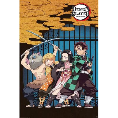 Abystyle Demon Slayer Groep Poster - 91,5x61cm Abystyle Demon Slayer Groep Poster - 91,5x61cm