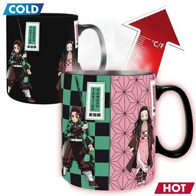 Taza térmica Demon Slayer ABYstyle ABYMUGA081 negra Taza térmica Demon Slayer ABYstyle ABYMUGA081 negra
