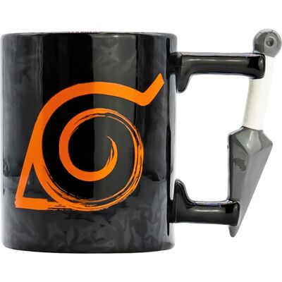 ABYSTYLE Naruto Shippuden Tasse 3D Kunai Griff - Konoha - 460ml ABYSTYLE Naruto Shippuden Tasse 3D Kunai Griff - Konoha - 460ml
