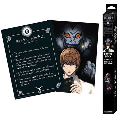 Abystyle Death Note Light & Death Note Set 2 Chibi Poster - Poster Abystyle Death Note Light & Death Note Set 2 Chibi Poster - Poster