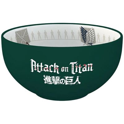 Bol Attack on Titan - 600ml Vert - Publicité Bol Attack on Titan - 600ml Vert - Publicité