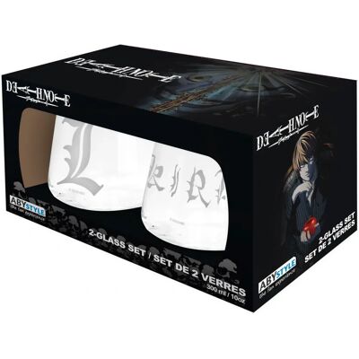 Abystyle Death Note - 2 Gläser Kira & L Europa Abystyle Death Note - 2 Gläser Kira & L Europa