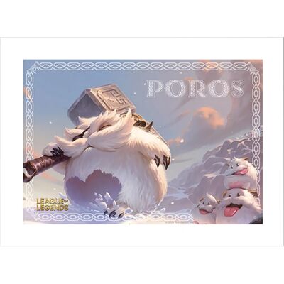 GB Eye League Of Legends Poro Innrammet Trykk - Veggkunst GB Eye League Of Legends Poro Innrammet Trykk - Veggkunst
