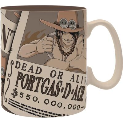 Abystyle One Piece - Becher - 460ml - Wanted Ace Abystyle One Piece - Becher - 460ml - Wanted Ace