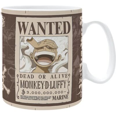 Abystyle Luffy Wanted Becher - 460ml - Piratenabzeichen Abystyle Luffy Wanted Becher - 460ml - Piratenabzeichen