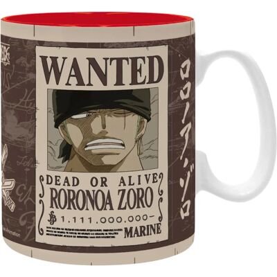 Abystyle Zoro Wanted Tasse - 460 ml Keramik Verpackung Abystyle Zoro Wanted Tasse - 460 ml Keramik Verpackung