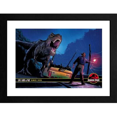 GB Eye Jurassic Park - Gerahmter Druck Alan Grant gegen T-Rex 30x40cm GB Eye Jurassic Park - Gerahmter Druck Alan Grant gegen T-Rex 30x40cm