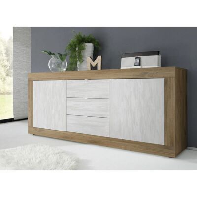 Matelpro - Agathe - 210 cm - Chêne mercure - Buffet - Publicité Matelpro - Agathe - 210 cm - Chêne mercure - Buffet - Publicité