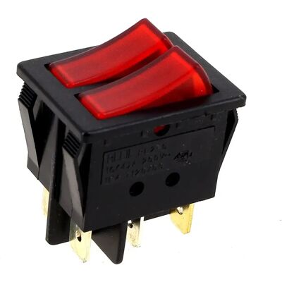 Calor - 6506/6508/6507 - Rosso - 6 pin - Interruttore elettrico Calor - 6506/6508/6507 - Rosso - 6 pin - Interruttore elettrico