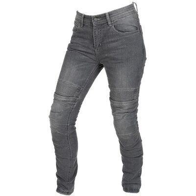 Jean moto gris DXR KAPTOR LADY - Jean - Publicité Jean moto gris DXR KAPTOR LADY - Jean - Publicité