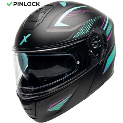 Dexter Atlas Horizon - Black/Turquoise/Pink Matte - Casque - Publicité Dexter Atlas Horizon - Black/Turquoise/Pink Matte - Casque - Publicité