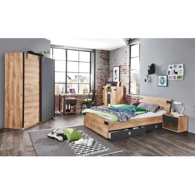 Pegane - Ensemble chambre adulte - Naturel clair - Meubles de chambre - Publicité Pegane - Ensemble chambre adulte - Naturel clair - Meubles de chambre - Publicité