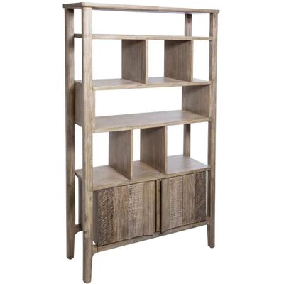 Pegane - Bibliothèque - Beige - Bois d'acacia - Bookcase - Publicité Pegane - Bibliothèque - Beige - Bois d'acacia - Bookcase - Publicité