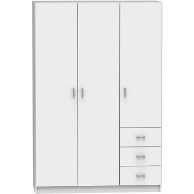 Pegane - Armoire placard - Blanc - 180x120x50 - Placard - Publicité Pegane - Armoire placard - Blanc - 180x120x50 - Placard - Publicité