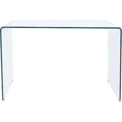 Pegane - Bureau rectangulaire en verre - 120x70x74 cm - Bureau - Publicité Pegane - Bureau rectangulaire en verre - 120x70x74 cm - Bureau - Publicité