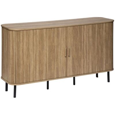 Pegane Buffet - Naturel - MDF + acier - 140x40x80 cm - Sideboard - Publicité Pegane Buffet - Naturel - MDF + acier - 140x40x80 cm - Sideboard - Publicité