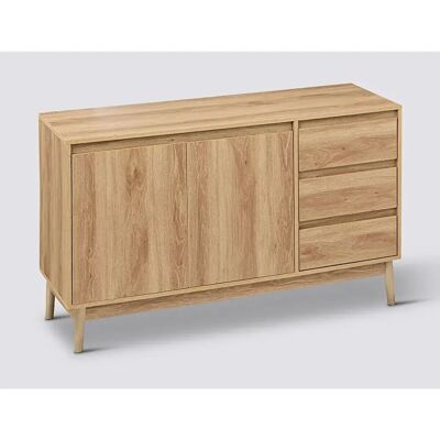 Pegane - Beige Buffet - Bois - Buffet de rangement - Publicité Pegane - Beige Buffet - Bois - Buffet de rangement - Publicité