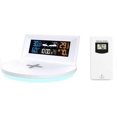 Station Météo Optex - Température et Humidité, Chargeur Sans Fil - Publicité Station Météo Optex - Température et Humidité, Chargeur Sans Fil - Publicité