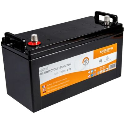 Antarion - Gel 125Ah - Monobloc - Camping-car - Batterie - Publicité Antarion - Gel 125Ah - Monobloc - Camping-car - Batterie - Publicité