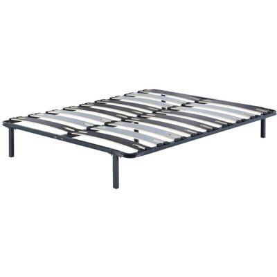 NUITS D'OR Cama - Listones de Madera - 160x200 cm - Estructura Metálica NUITS D'OR Cama - Listones de Madera - 160x200 cm - Estructura Metálica