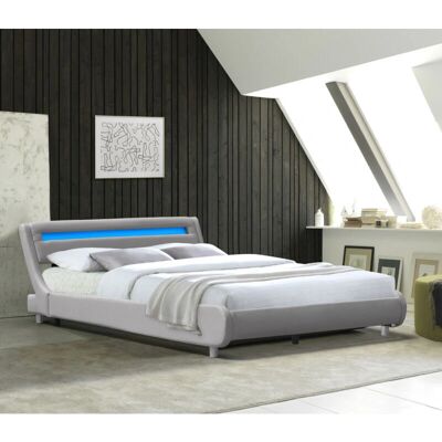 Nuits d'or Gina Cama - Gris, 140x200, Somier de lamas Nuits d'or Gina Cama - Gris, 140x200, Somier de lamas